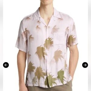 All Saints Pastel Pink Button Up Shirt